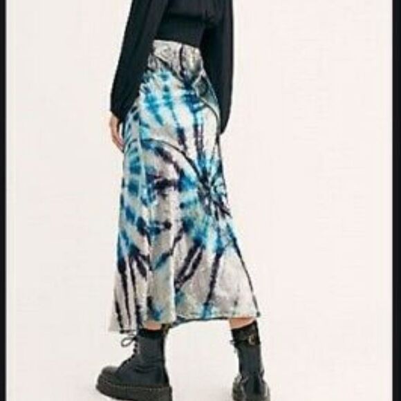 NWT Free People Serious Swagger Tie Dye Skirt - Picture 2 of 5